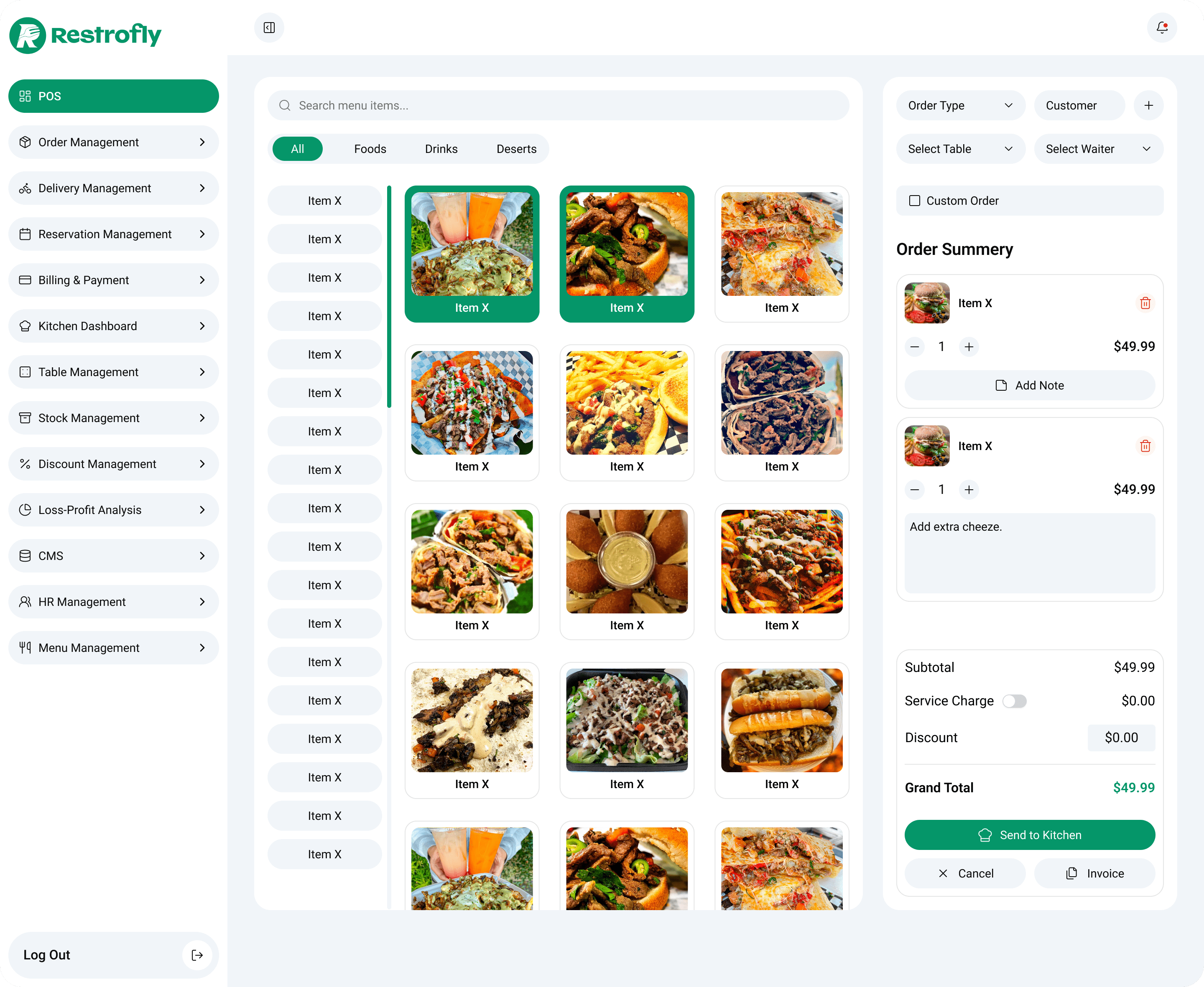 Restrofly Dashboard Preview